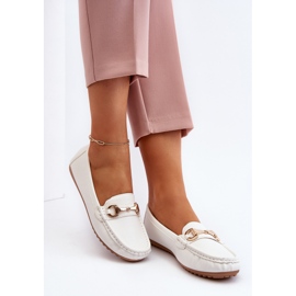 Klassiska ekologiska lädermockasiner för kvinnor Vita Demese 2