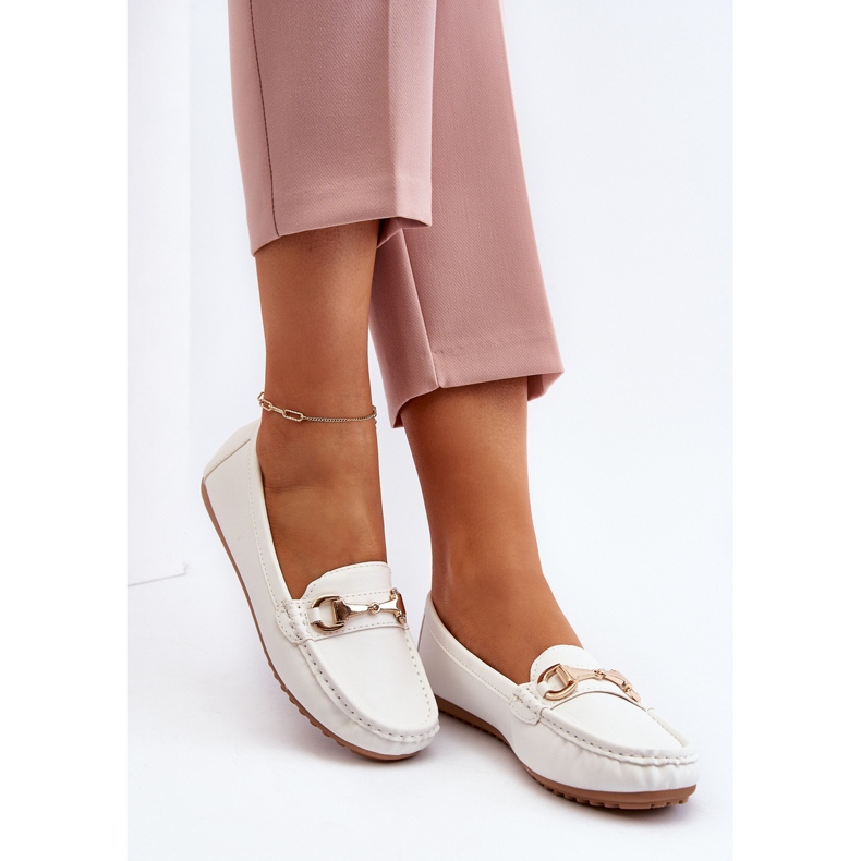 Klassiska ekologiska lädermockasiner för kvinnor Vita Demese 2