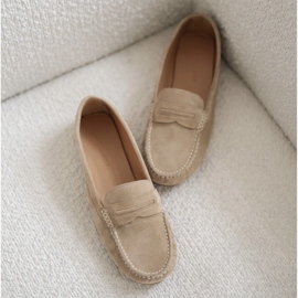 Marco Shoes Loafers i mocka beige 1