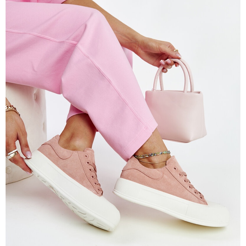 Rosa Agathe platåsneakers 1