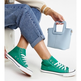 Gröna Eliska high-top sneakers 1