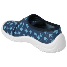 Befado barntofflor med kardborreknäppning 974Y476 blå 2