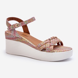 Esinna Multicolor Wedge Sandaler mångfärgad 2