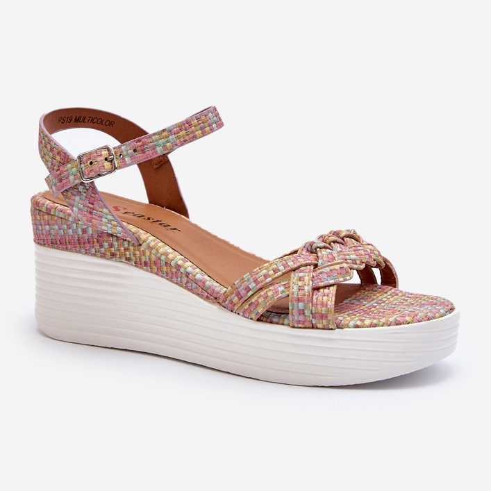 Esinna Multicolor Wedge Sandaler mångfärgad 2