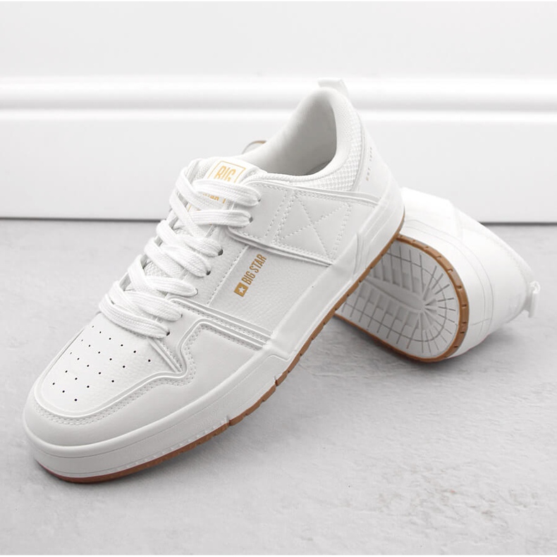 Vita sportskor för män Big Star NN174093 1