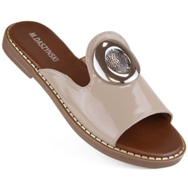 M.Daszyński W SAN34 beige patenttofflor 1