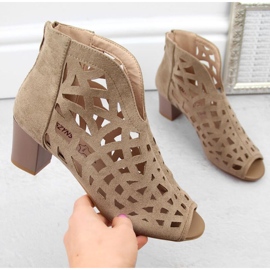 M.Daszyński W SAN32B stövlar i mocka, beige 2