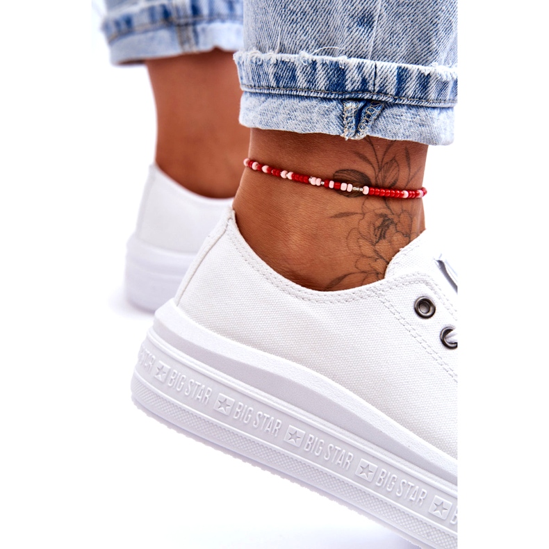 Platformsneakers dam Big Star LL274A177 Vit 2