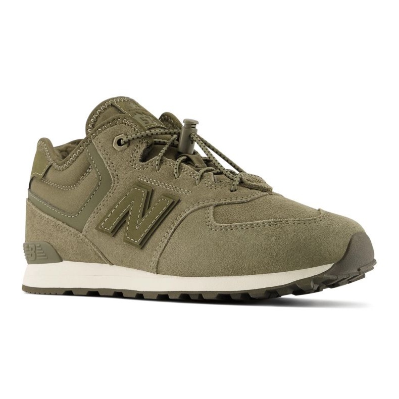 New Balance W JrGV574HG1 isolerade skor grön 4