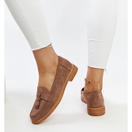 Vinceza loafers i brun mocka 1