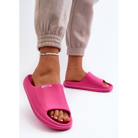 Lätt flip-flops för damer Big Star NN274A041 Fuchsia rosa 3