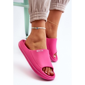 Lätt flip-flops för damer Big Star NN274A041 Fuchsia rosa 7