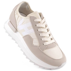 Potocki WOL214 beige plattformssportskor 1