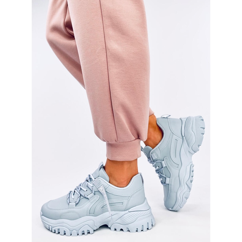 Bains Blue wedge sneakers blå 2