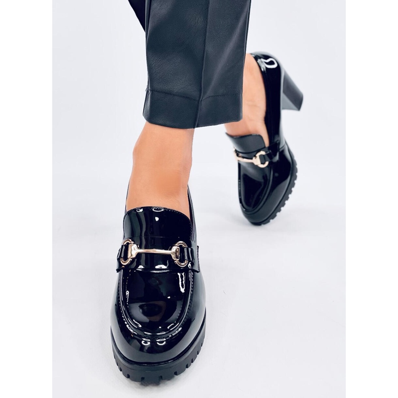 Hyett Black loafers med patentklack svart 2