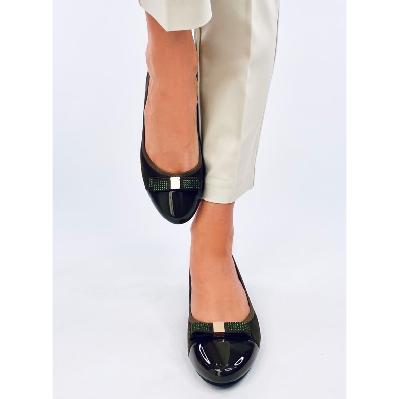 Abecas Green wedge balettlägenheter grön 1