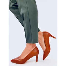 Greave Camel pumps med låg klack brun 2