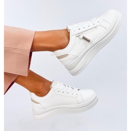 Mayers Beige damsneakers vit 1