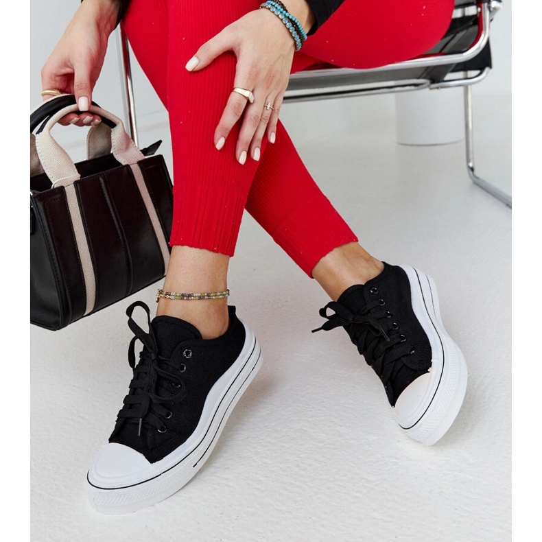 Svarta Fiori plattformssneakers 1