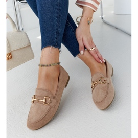 Bruna mockasiner med spänne från Erminia 1