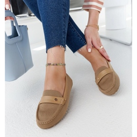 Bruna loafers i tyg från Fombio 1