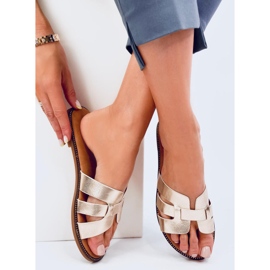 Charnes Gold flipflops för kvinnor gyllene 1