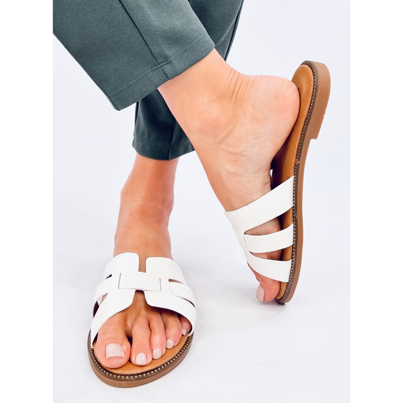 Charnes White flipflops för kvinnor vit 2