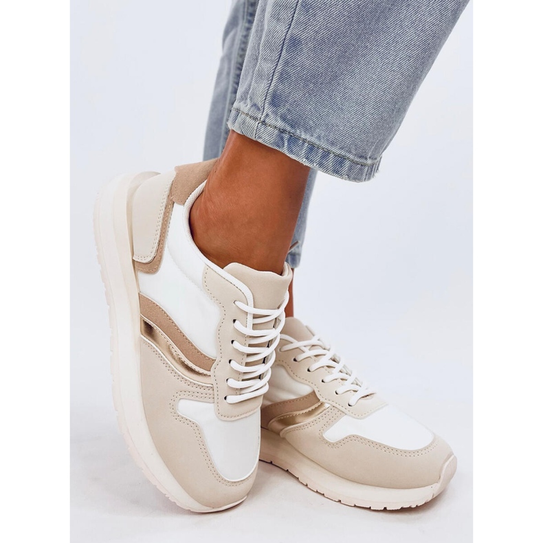 Carthy Beige sneakers för kvinnor 2