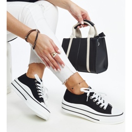 Dima svarta sneakers med tjock sula 1