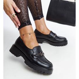 Vinceza loafers i svart läder 1