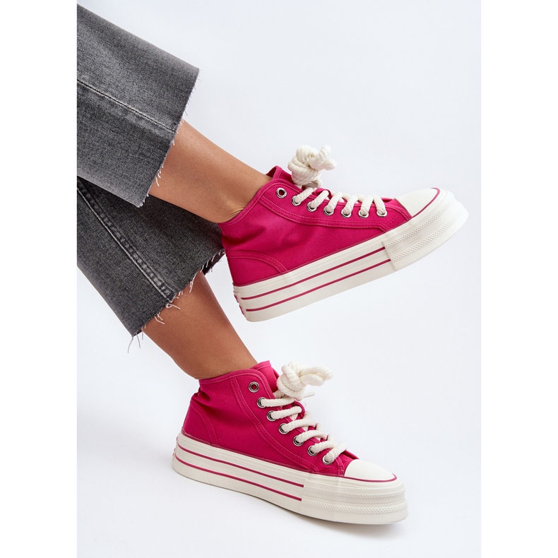 Platform Sneakers dam Fuchsia Aineri rosa 1