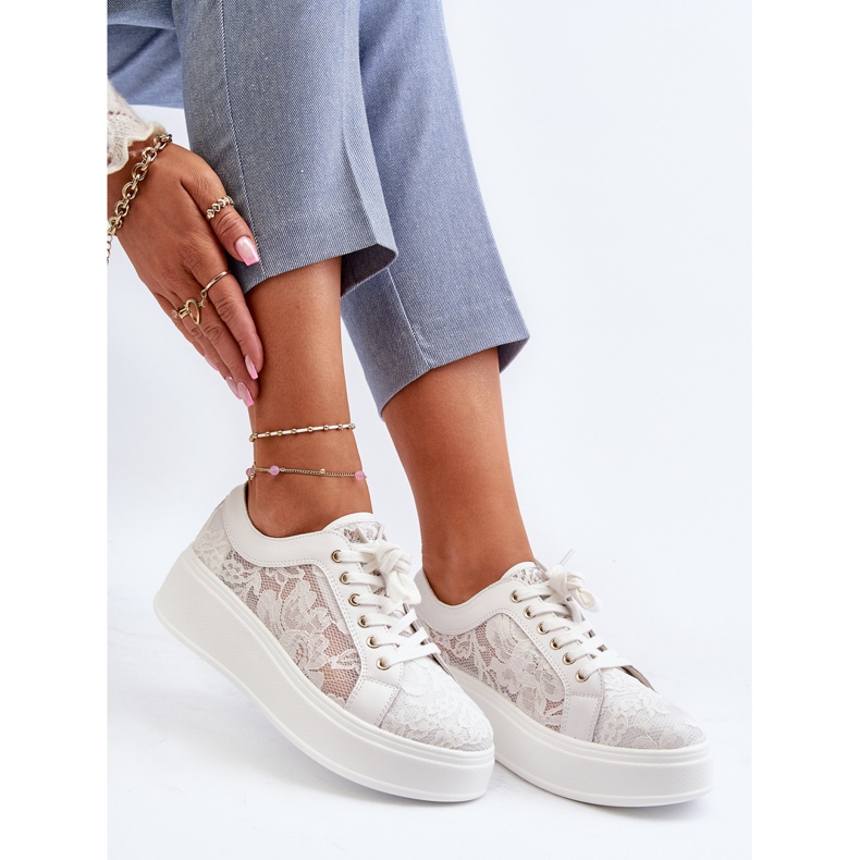 S.Barski Spetsar för spetsar på plattformen S. Barski HY51-059 Vit 1