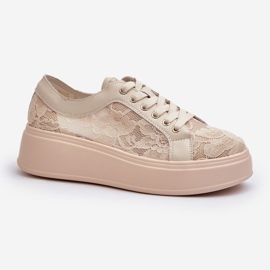 S.Barski Spetsar för spetsar på plattformen S. Barski HY51 Beige 1