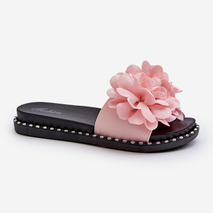 Damflip-flops dekorerade med blommor, Rosa Cellanen 1