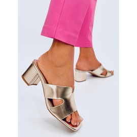 Vallon Gold högklackade flip-flops gyllene 2