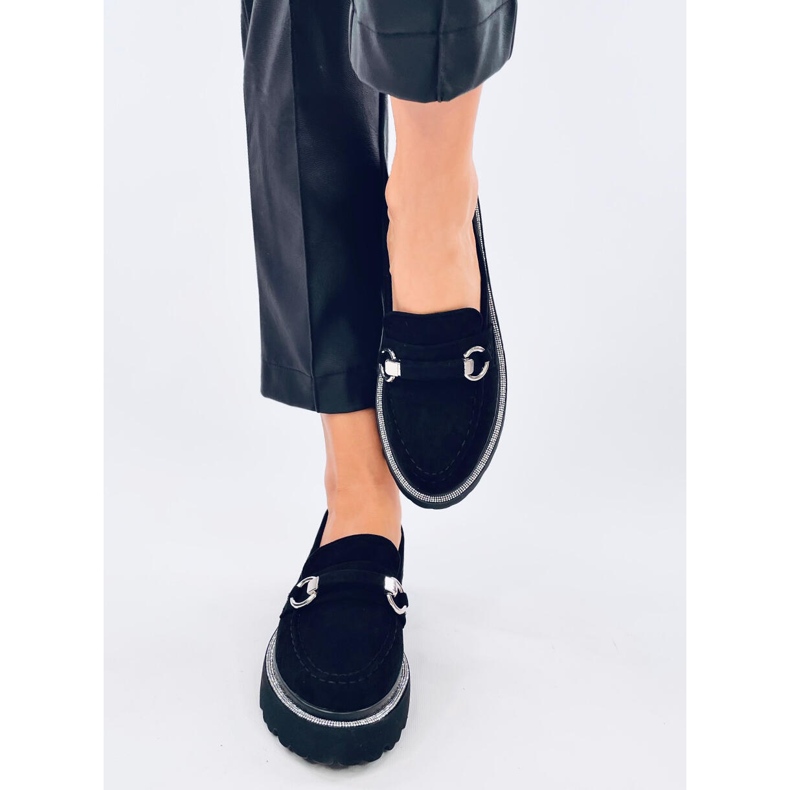 Sheady Black mockamockasiner med hög sula svart 1