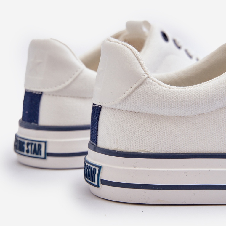 Låga sneakers för män Big Star NN174004 Vit 2