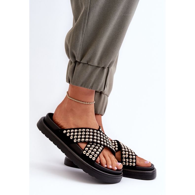 FG2 Damtoppor med dekorerad plattform Svart Niraela 2