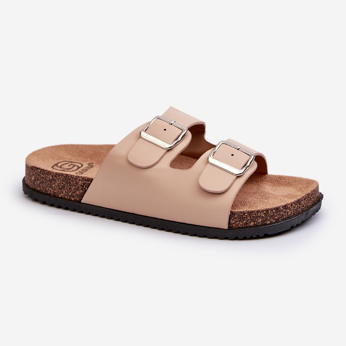 Beige damflip-flops med spännen Oliena 1