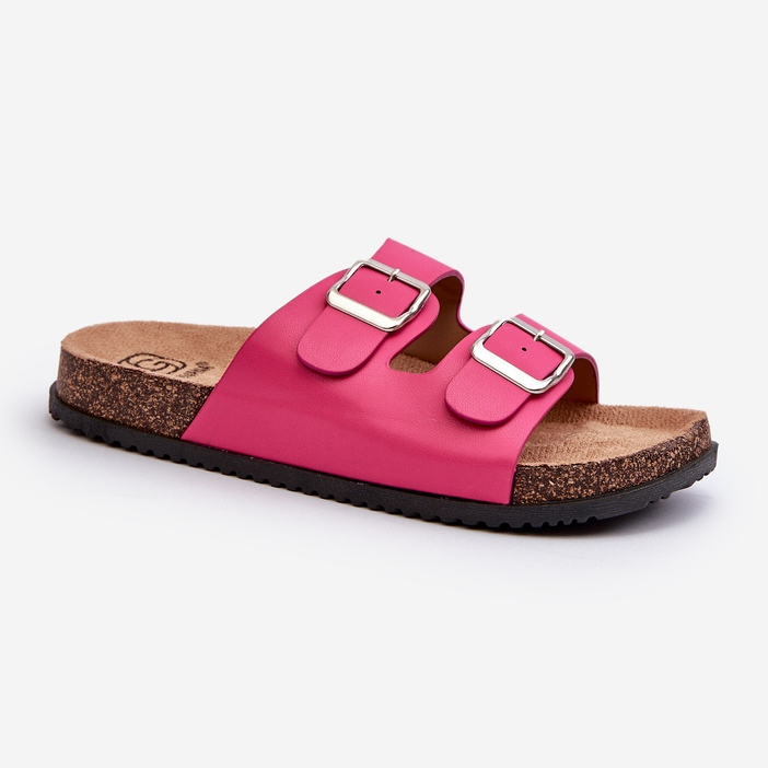 Flipflops för damer med spännen Fuchsia Oliena rosa 2