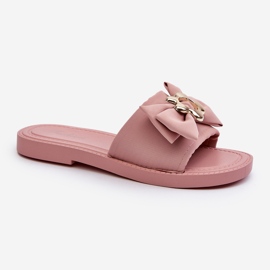 Damflip-flops med rosett, rosa Arsicada 1