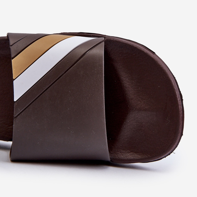 FK1 Klassiska ljusa bruna flip-flops för män Bemostom 1