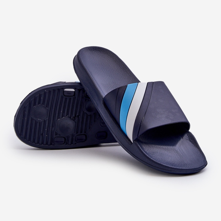 Klassiska lätta flip-flops för män, marinblå, Bemostom 2