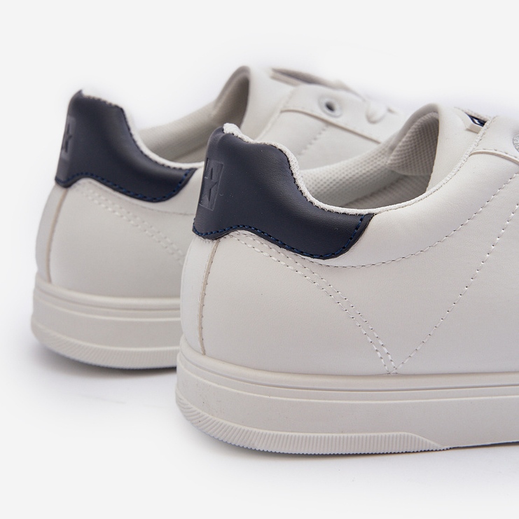 Låga sneakers för män Eco Leather Big Star NN174282 Vit 1