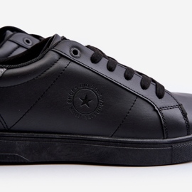 Låga sneakers för män Eco Leather Big Star NN174284 Svart 1