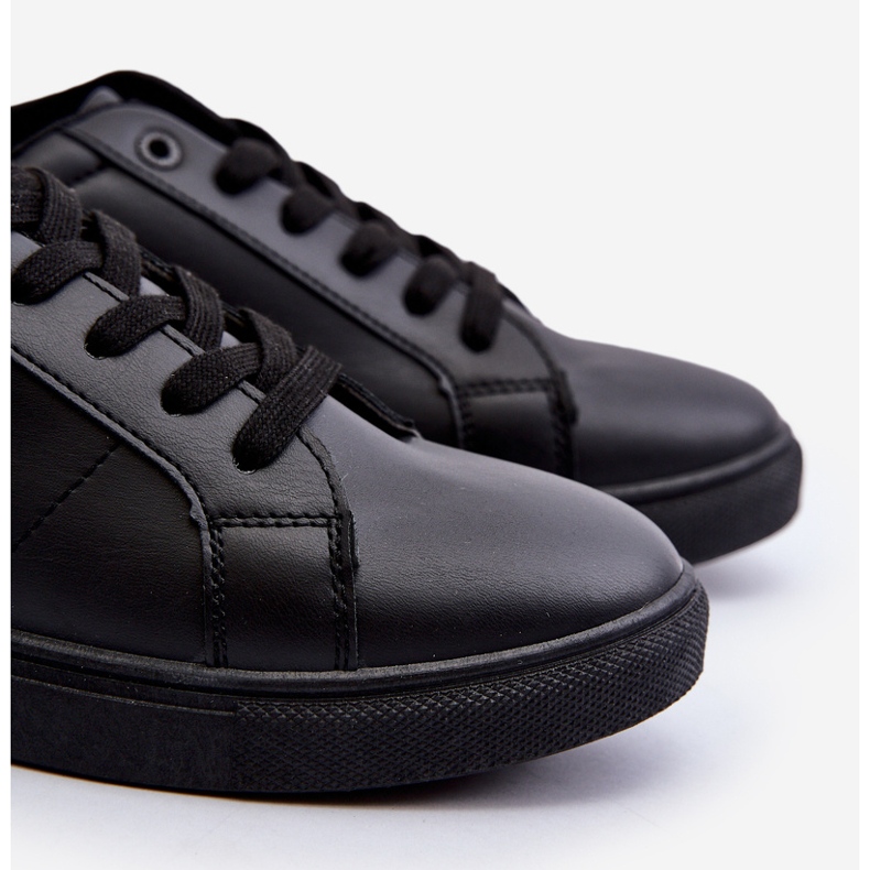 Låga sneakers för män Eco Leather Big Star NN174284 Svart 2