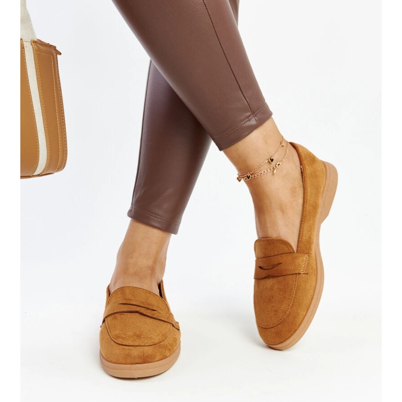 Nibras loafers i brun mocka 1