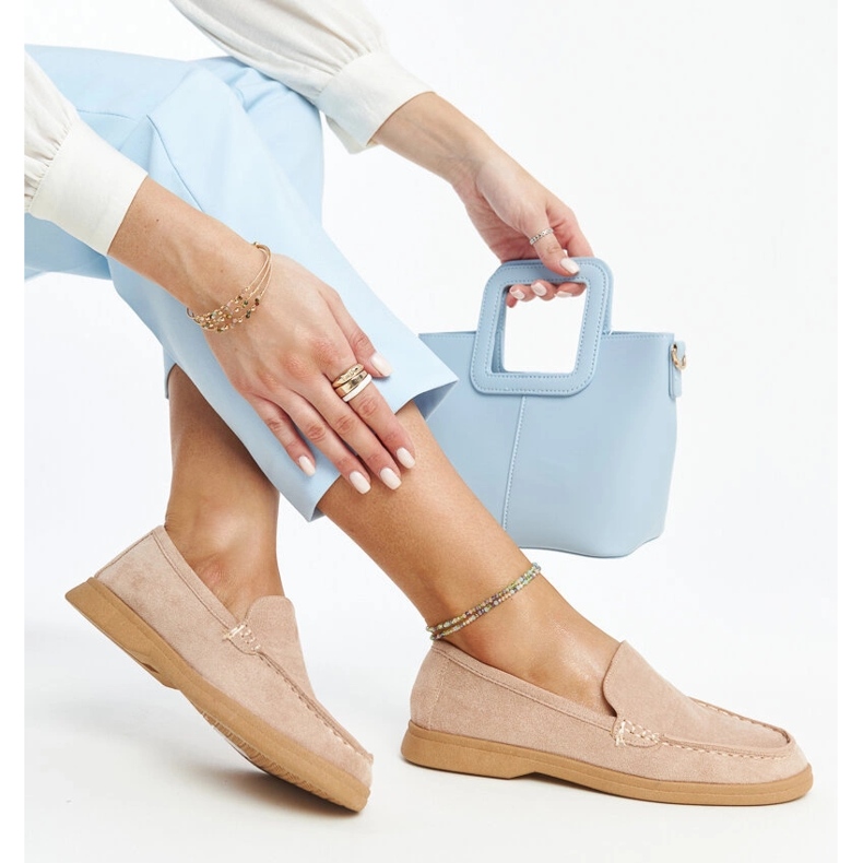 Beige mockaskor från Rumay 1