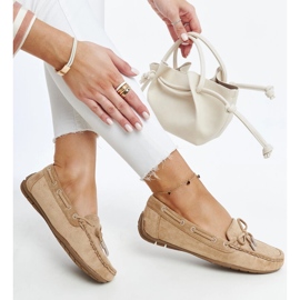 Hayam bruna mockasiner med rosett 1