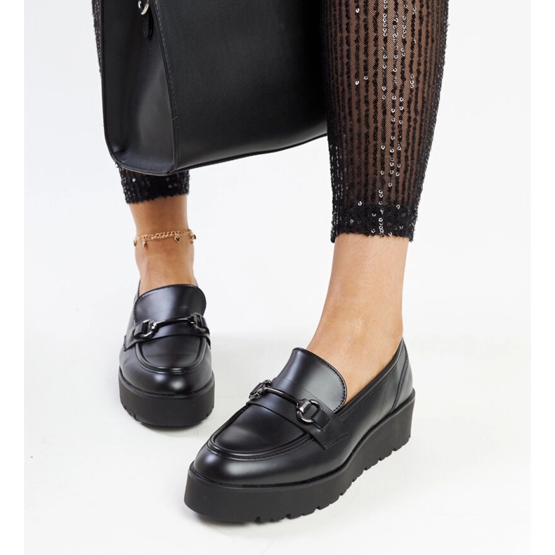 Oili svarta wedge loafers 1